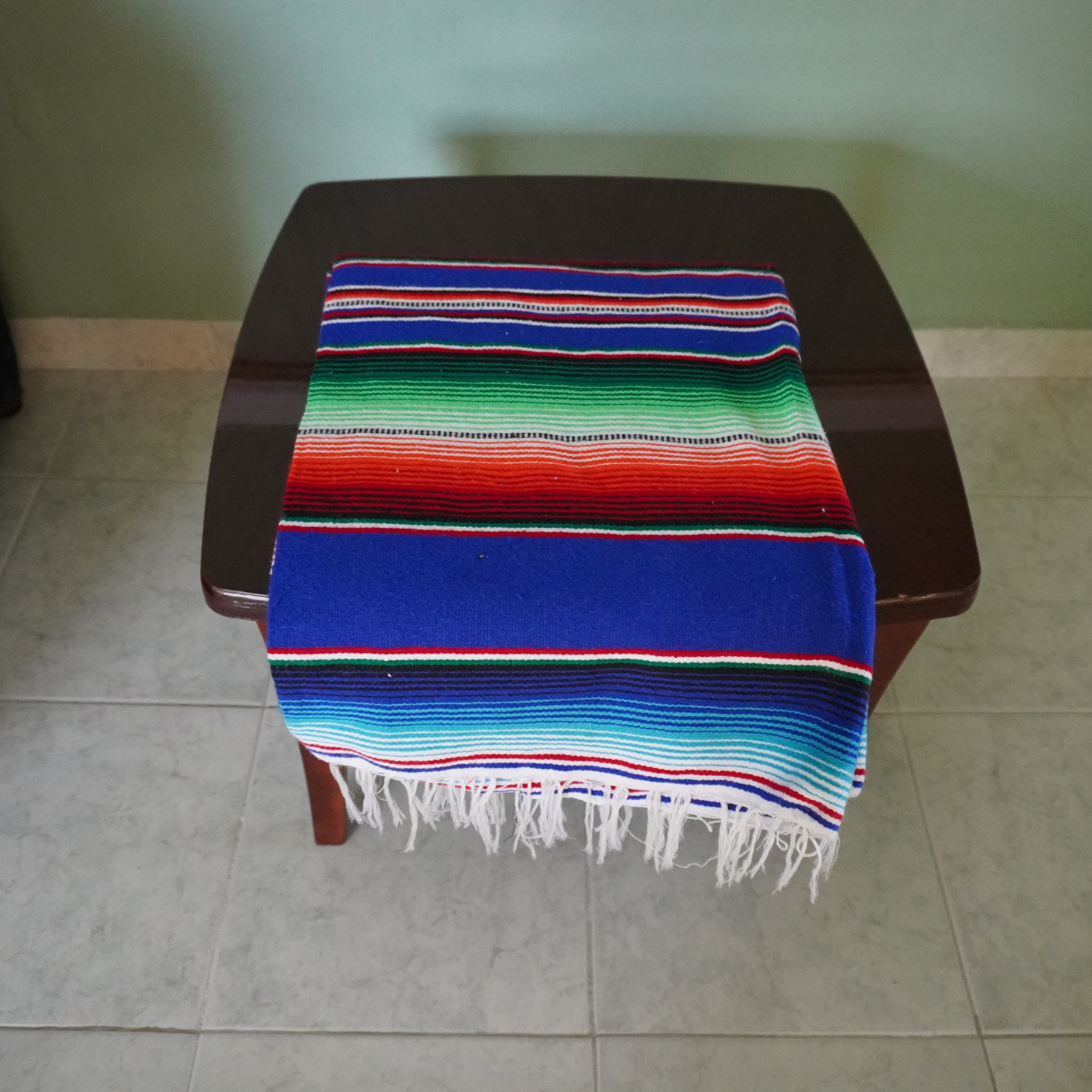 Sarape Mexicano, Sarape de Saltillo, Sarape Matrimonial, Sarape Yoga, Manta Mexicana, Mantel Mexicano para Decoraciones. Manta Multiusos (Yoga, Senderismo, Viajes, para la playa).